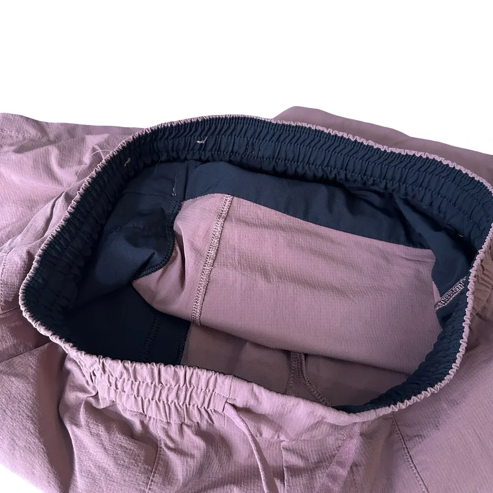 Lululemon Bowline Short 5 Ripstop Washed Dark Terracotta Men Small M7ARRS Salmon